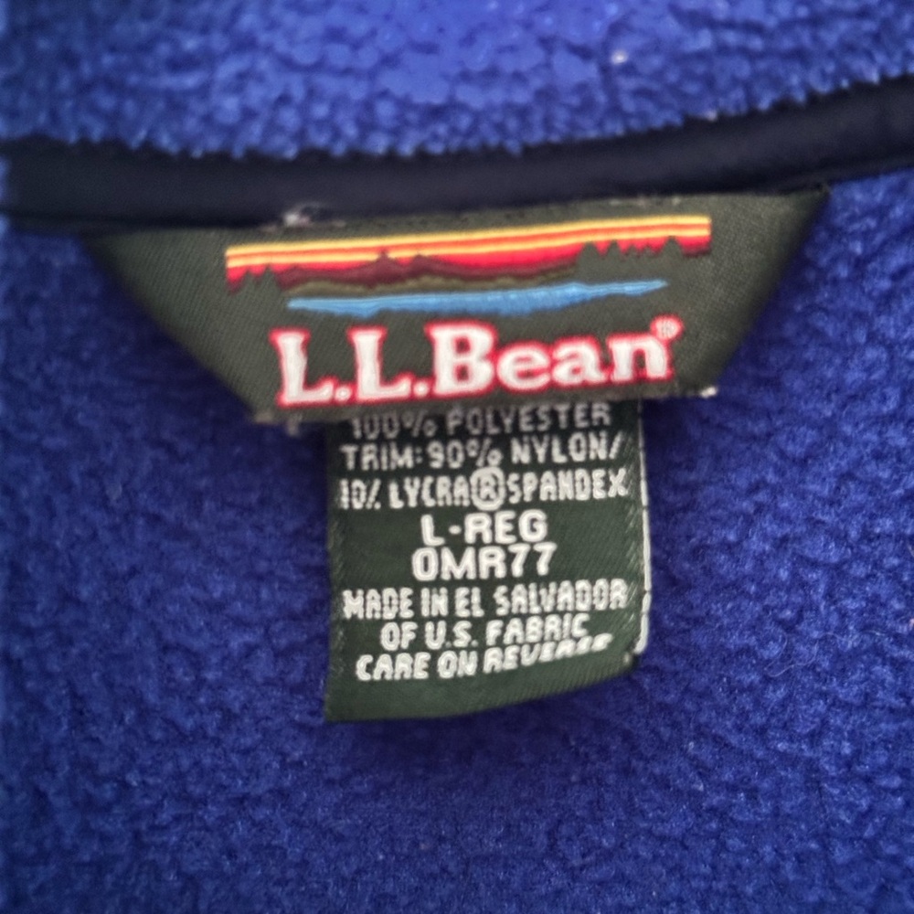 L.L. Bean Men’s Royal Blue Fleece Vest Vintage - Polartec - Size L - Picture 3 of 6
